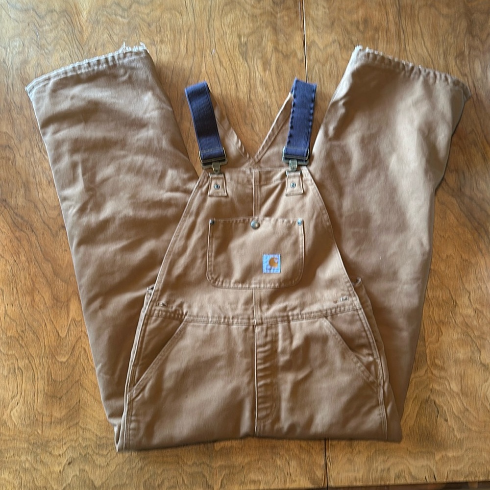 Kids Carhartt quilted Bibs size 12